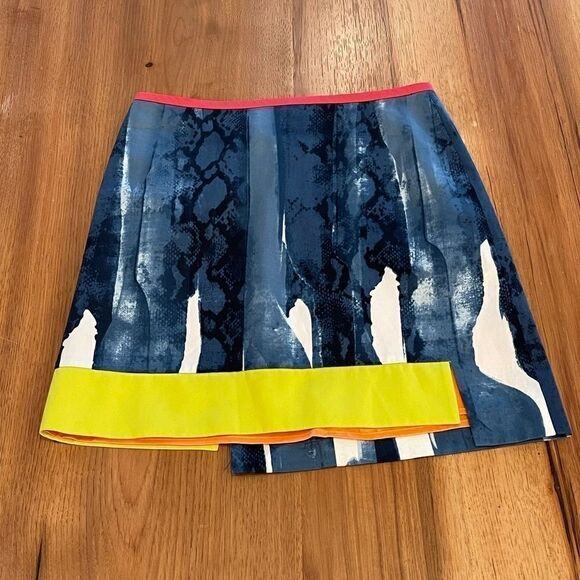 Tahari Color blocking snakeskin skirt - 2 - Picture 11 of 12